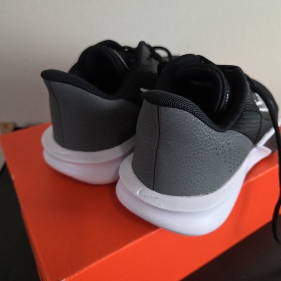 Nike Precision VII Basketball Sneaker Black Grey White Men Size 9 Woman 10.5 main image 5